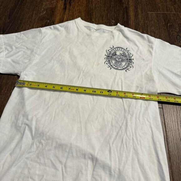 2010 Ghettysburg PA Bike Week Eagle Chopper Engine Black and White Graphic Shirt - Picture 7 of 7